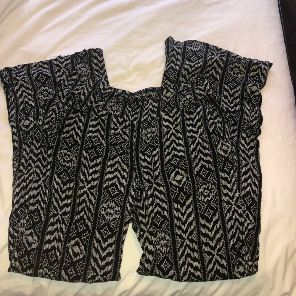Straight leg palazzo pants